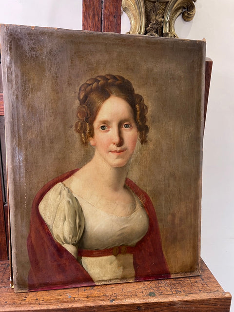 19th-century portrait of a young woman