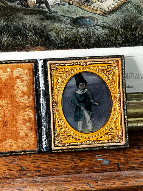 American School Miniature from the 19th century