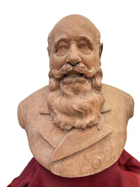 Sculpture portraits of Charles Gounod and spouse Anna Zimmerman