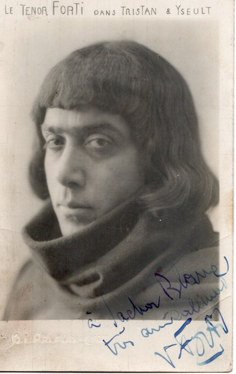 FORTI, Victor signed signed photo postcard