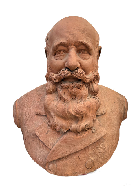 Sculpture portraits of Charles Gounod and spouse Anna Zimmerman