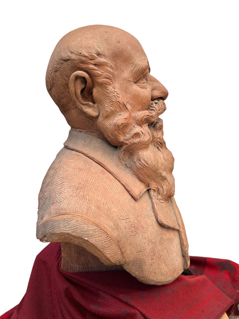 Sculpture portraits of Charles Gounod and spouse Anna Zimmerman