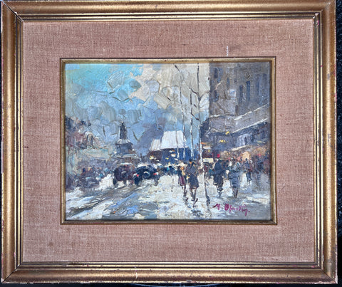 PARIS STREET SCENE PAINTING - MARTIN, Marcel