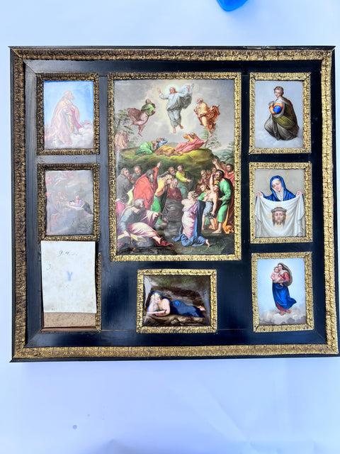 Meissen porcelain rectangular plaques after Raphael