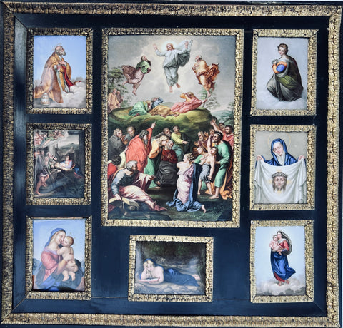 Meissen porcelain rectangular plaques after Raphael