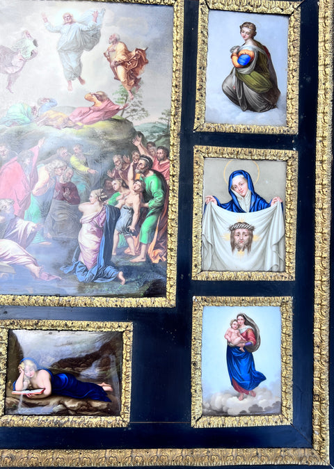 Meissen porcelain rectangular plaques after Raphael