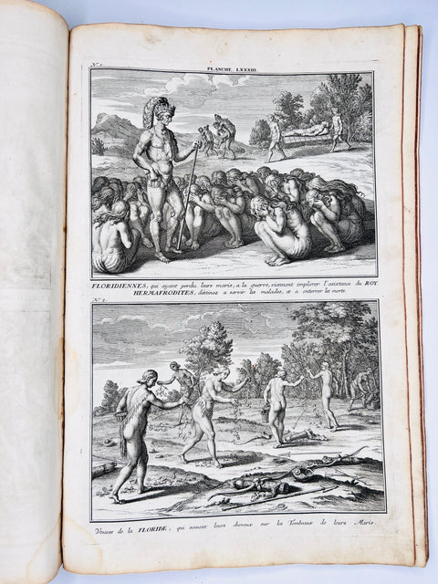 Rituals of Native Americans 1746 Original Prints