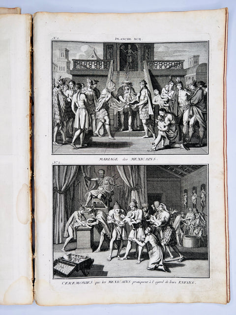 Rituals of Native Americans 1746 Original Prints