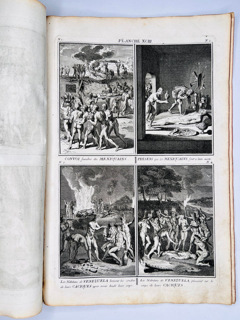 Rituals of Native Americans 1746 Original Prints