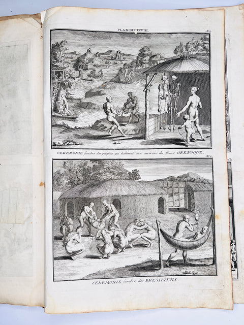 Rituals of Native Americans 1746 Original Prints