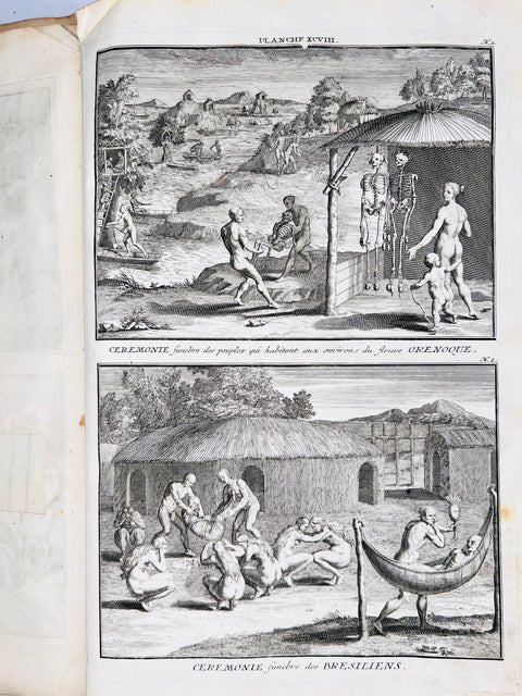 Rituals of Native Americans 1746 Original Prints