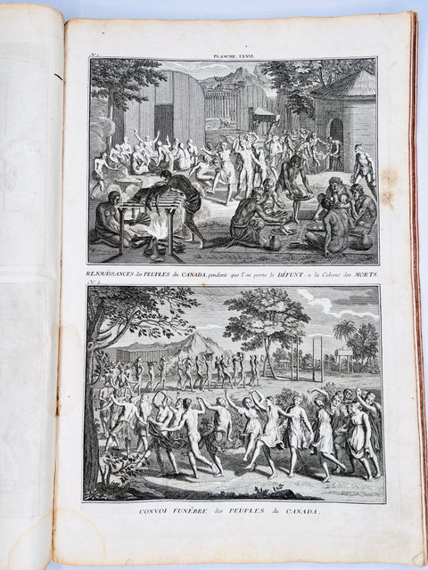 Rituals of Native Americans 1746 Original Prints