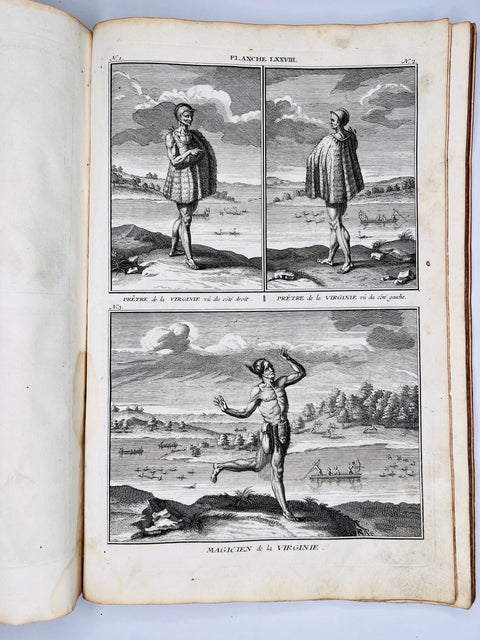 Rituals of Native Americans 1746 Original Prints