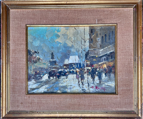 PARIS STREET SCENE PAINTING - MARTIN, Marcel