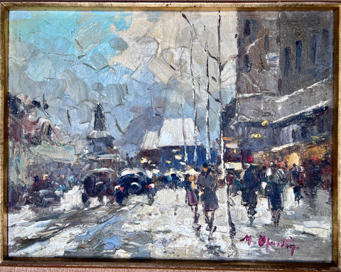 PARIS STREET SCENE PAINTING - MARTIN, Marcel