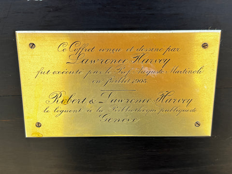 Thomas Harvey's Journal Ebony Box