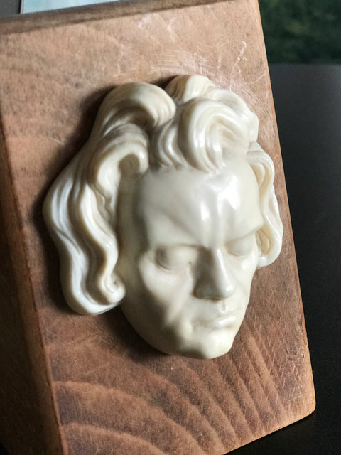 Ludwig van Beethoven Ivory Art Deco Sculpture