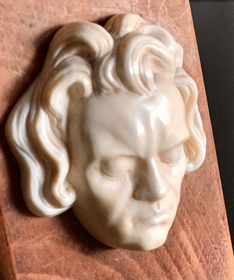 Ludwig van Beethoven Ivory Art Deco Sculpture