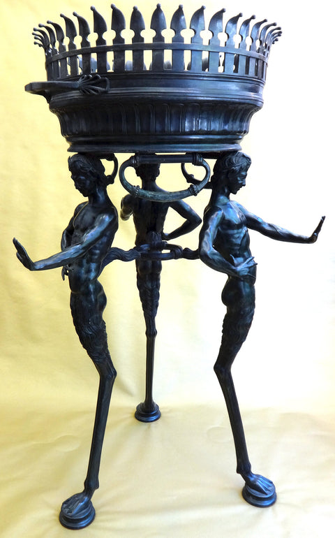 AN ITALIAN BRONZE JARDINIERE  AFTER THE ANTIQUE, BY SABATINO DE ANGELIS & FILS, 1906 - appleboutique-com