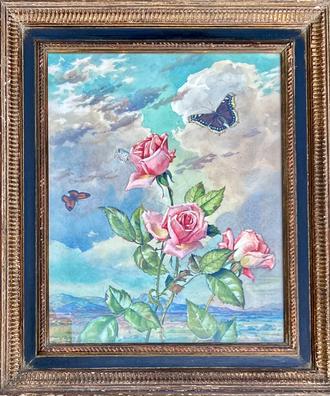 Andrey Avinoff Roses and Butterflies