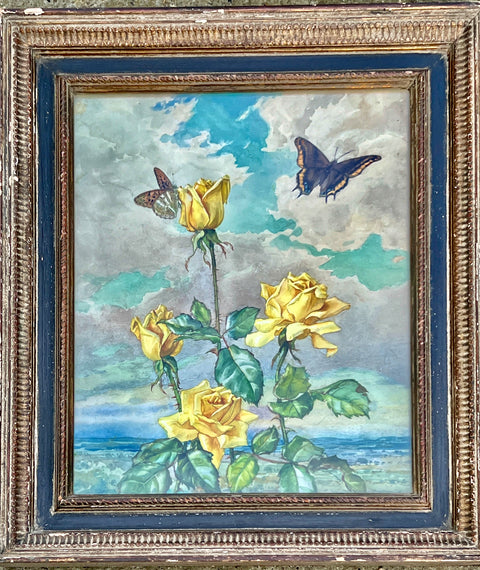 Andrey Avinoff Roses and Butterflies