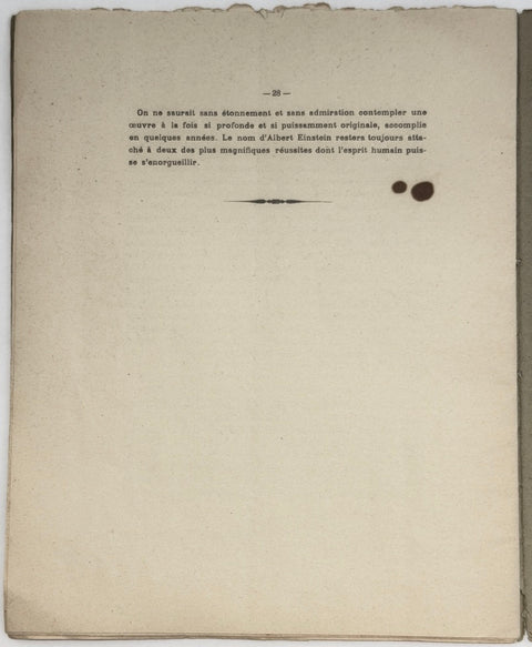 LA PHYSIQUE CONTEMPORAINE ET L’ŒUVRE D’ALBERT EINSTEIN