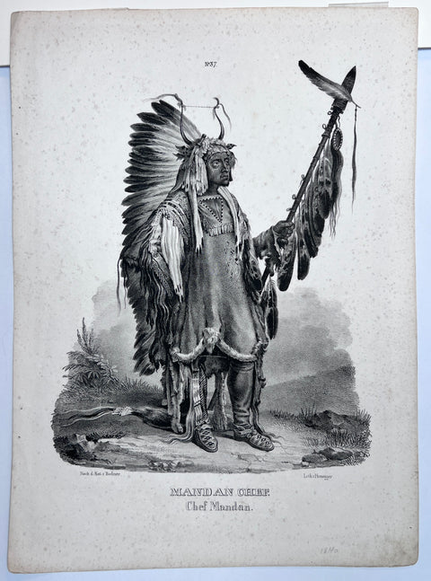 Karl Bodmer - Mandan Chef