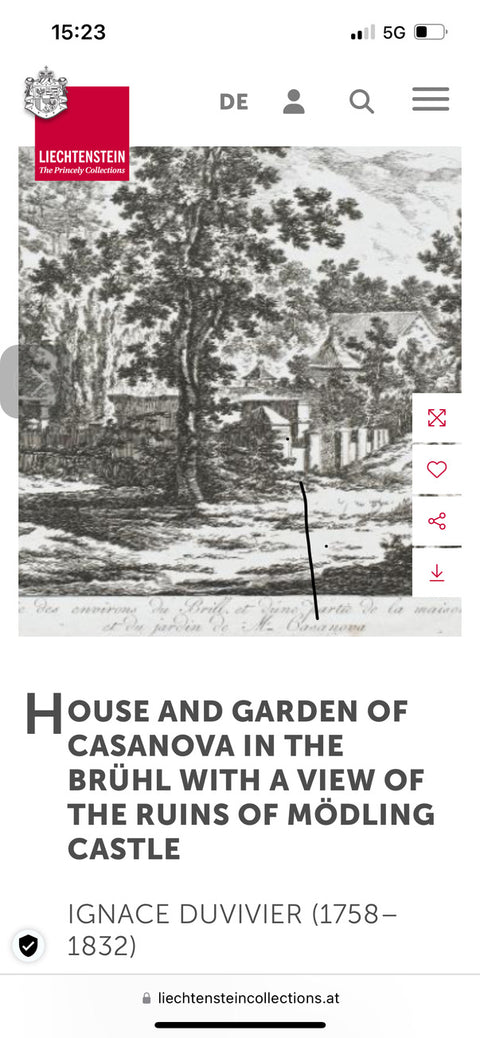 HOUSE AND GARDEN OF CASANOVA  by IGNACE DUVIVIER