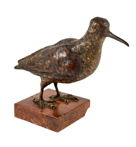 Vienna bronze woodcock by Franz Xavier Bergmann