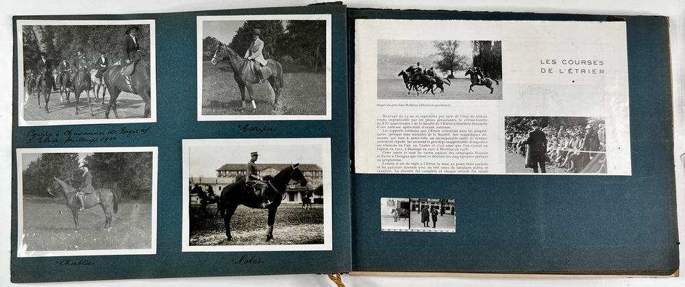 vintage photography album - Equitation - LES PELERINS DE SAUMUR