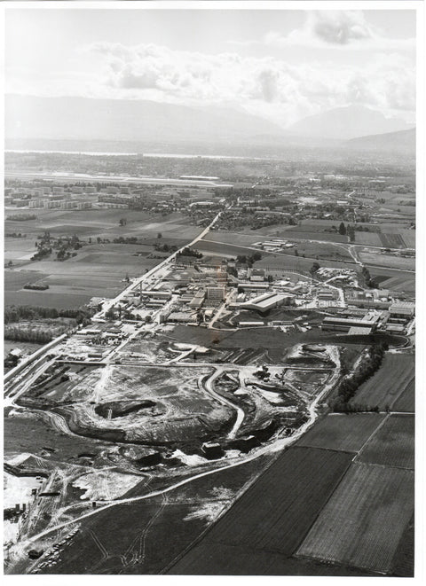 Aerial view of CERN EXCAVATION