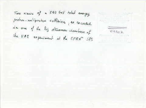 CERN proton-antiproton collision