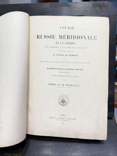 DEMIDOFF, Anatole - Voyage dans la Russie