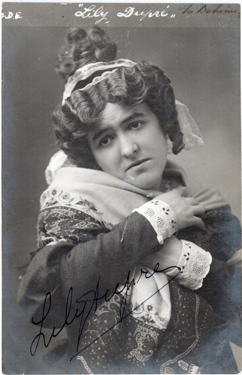 DUPRE, Lily Signed Postcard