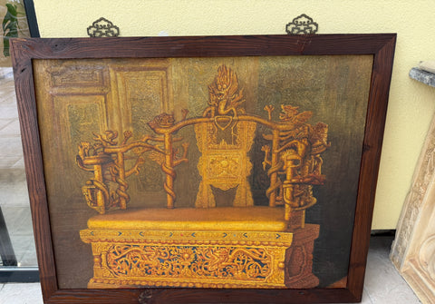 Dragon Throne in the Hall of Supreme Harmony painting