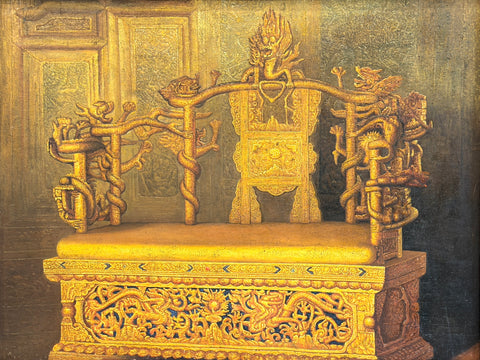 Dragon Throne in the Hall of Supreme Harmony painting