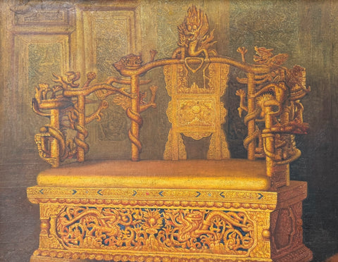 Dragon Throne in the Hall of Supreme Harmony painting