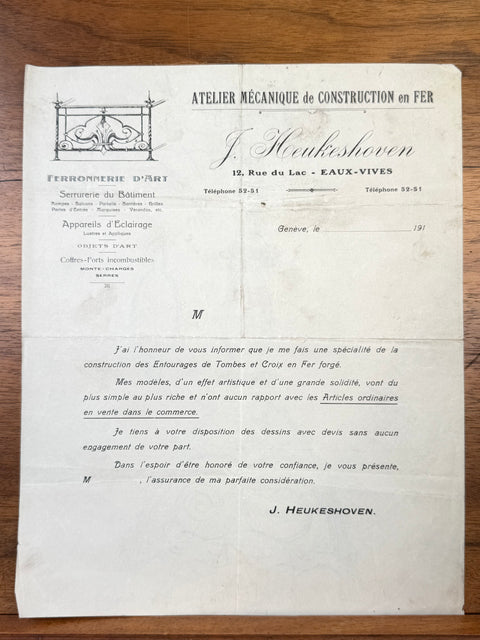 art nouveau drawings for wrought iron lamps