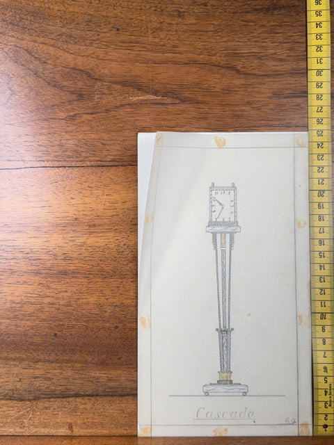 art nouveau drawings for wrought iron lamps