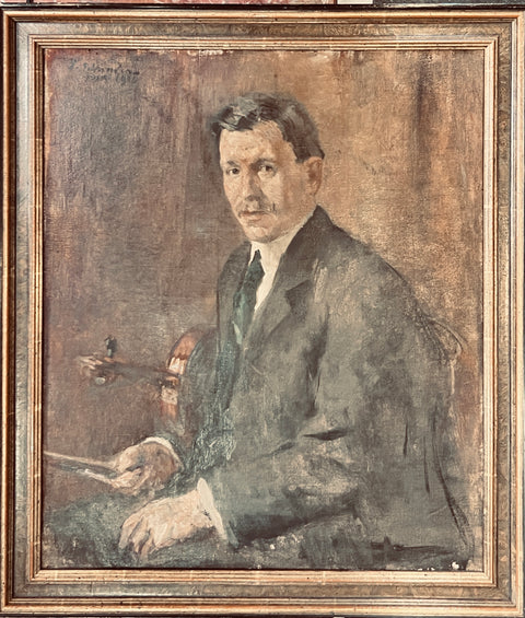 Emile Schneider portrait d'un violoniste.