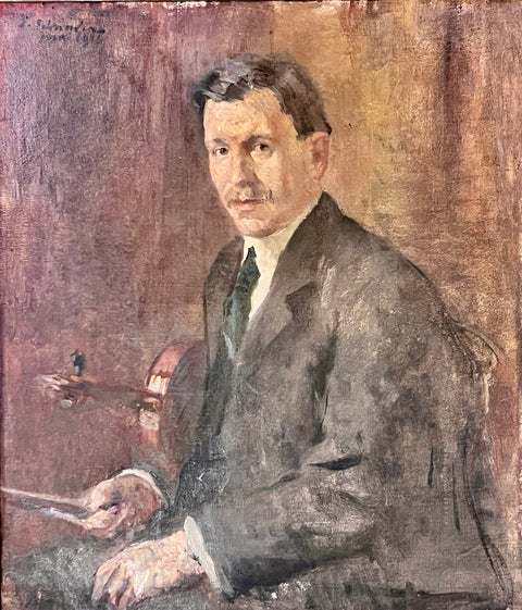 Emile Schneider portrait d'un violoniste.