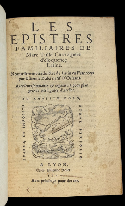 Etienne Dolet - Cicero's Familiar Letters