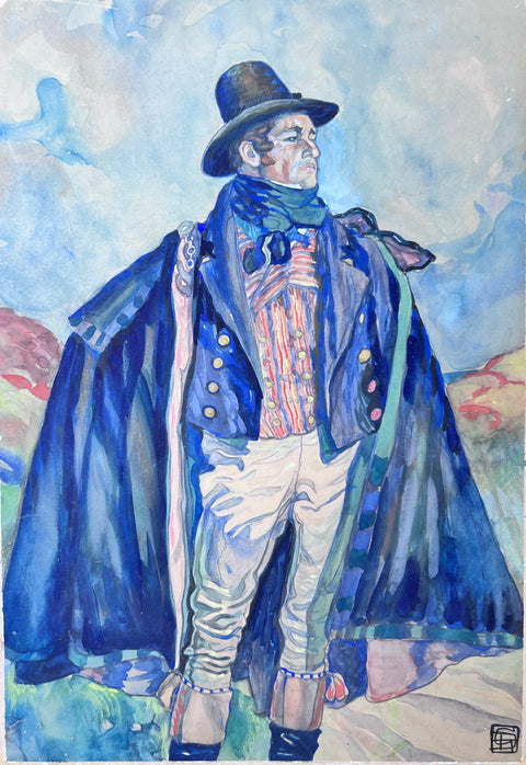 Geo Dupuis watercolour for Guilleri-Guillore