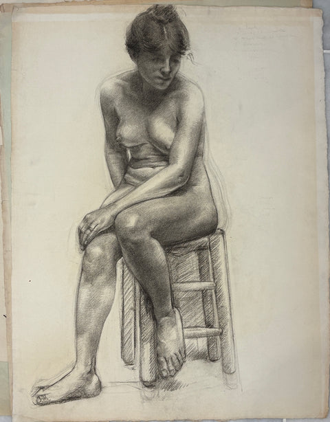Georges Bretegnier Academic Figure Studies