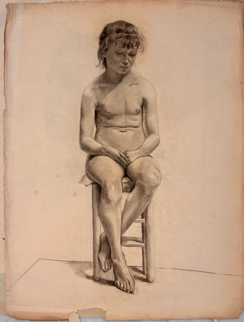 Georges Bretegnier Academic Figure Studies