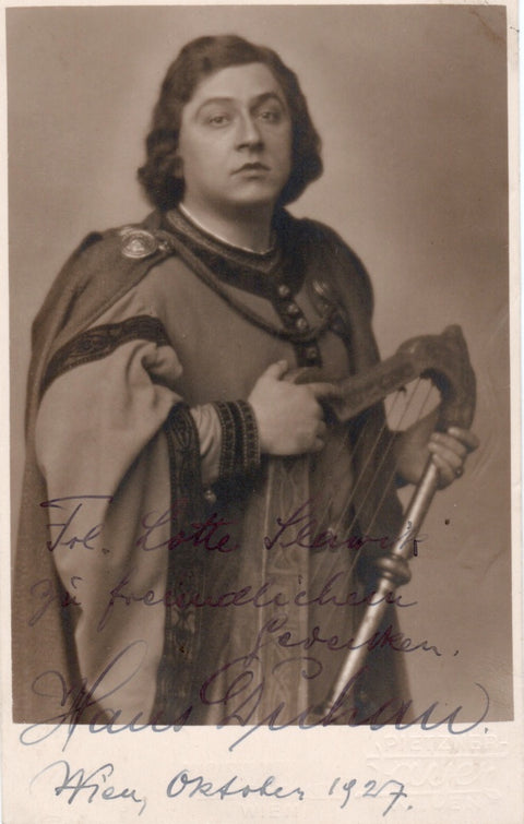 DUHAN, Hans Autograph