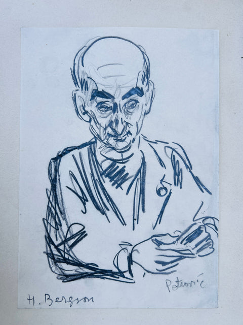 Henri Bergson Portrait of by Petrovic