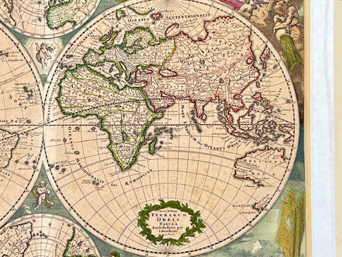 Nova Totius Terrarum Orbis Tabula 1660 by Justus Danckerts