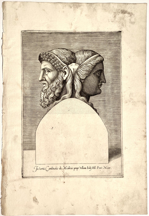 Agostino Veneziano Double Herm Panathenaic