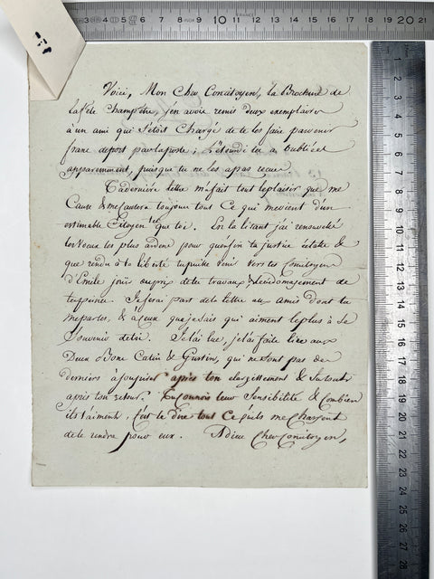 Lettre de Jean Rousseau a Cherin